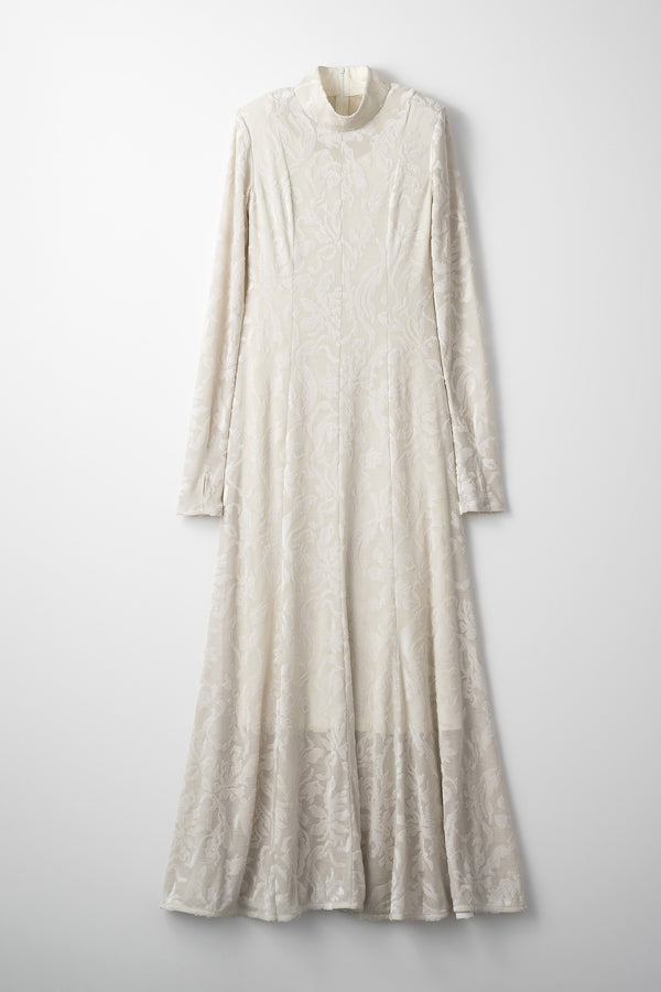 MURRAL Snowflake jacquard velor dress (White)