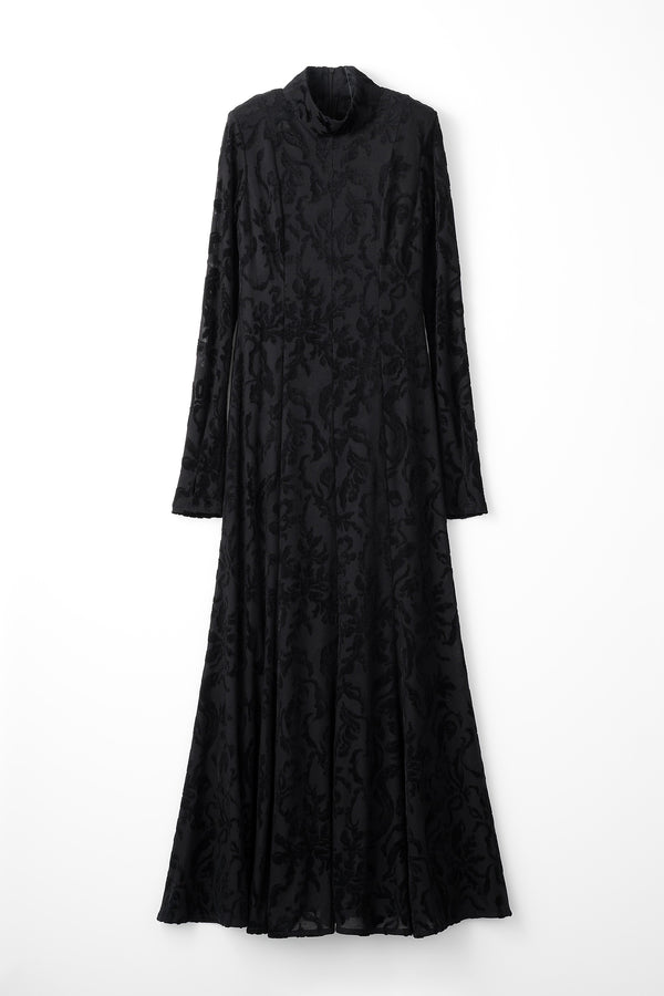 MURRAL Snowflake jacquard velor dress (Black)