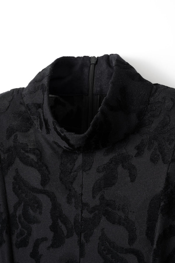 MURRAL Snowflake jacquard velor dress (Black)