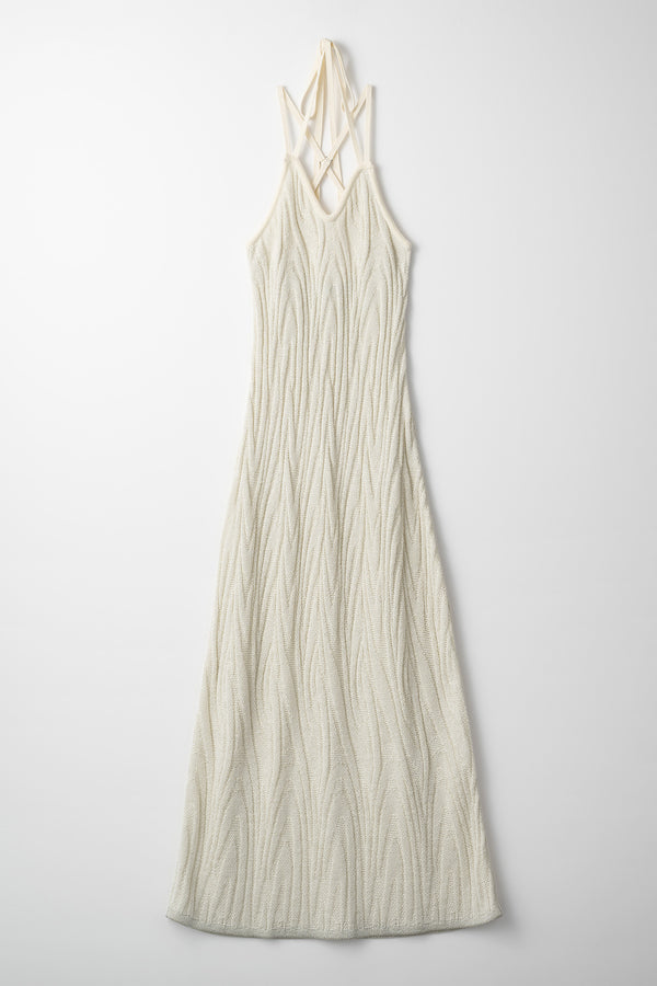 MURRAL Frost knit camisole dress (Ivory)