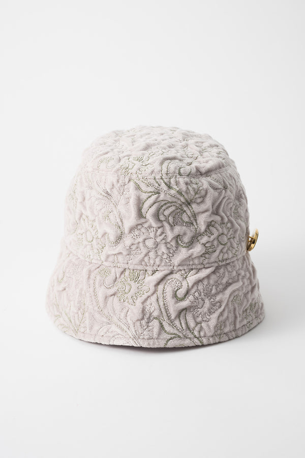 MURRAL Ice flower embroidery hat (Ivory)