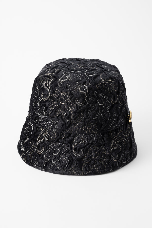 MURRAL Ice flower embroidery hat (Black)