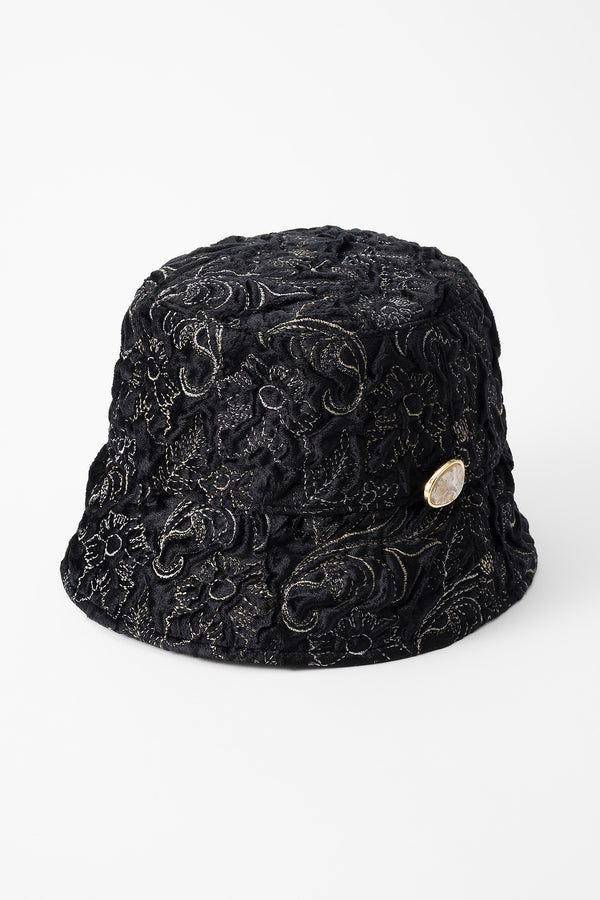 MURRAL Ice flower embroidery hat (Black)