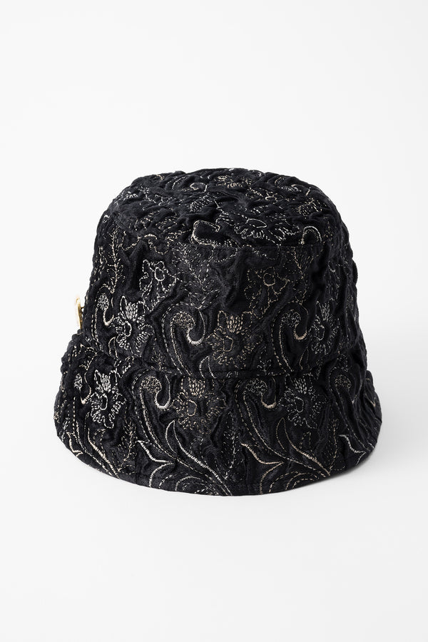 MURRAL Ice flower embroidery hat (Black)