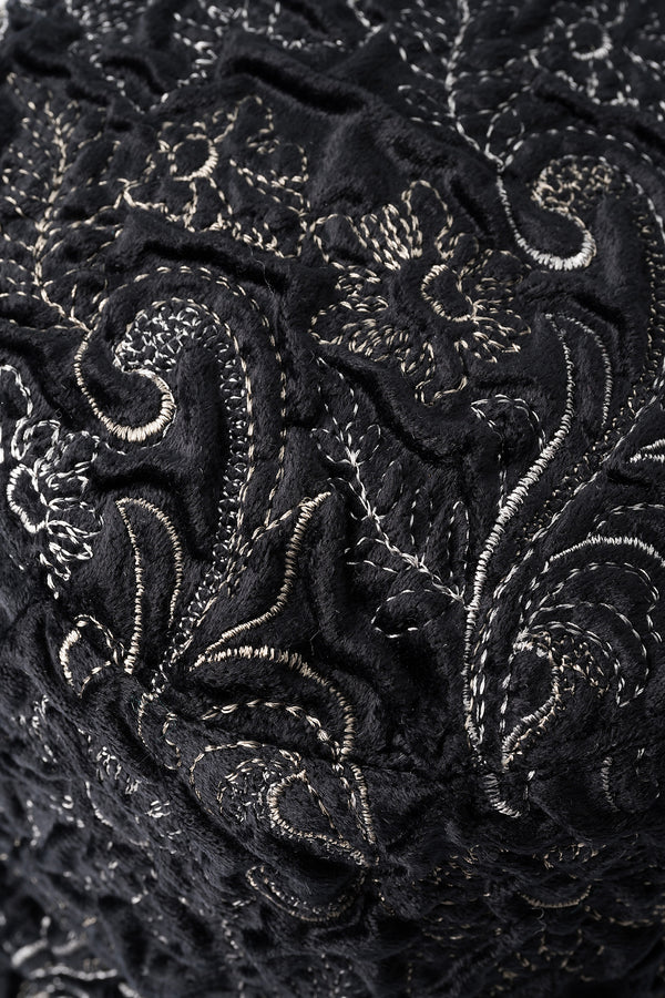 MURRAL Ice flower embroidery hat (Black)