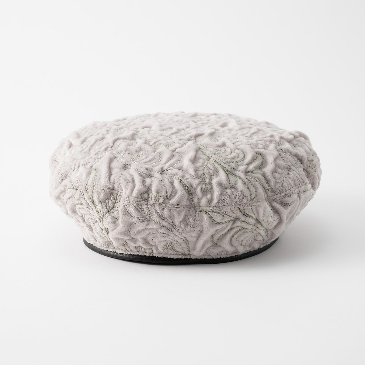 最終価格 murral  flower lace beret Ice flower embroidery beret (Ivory)