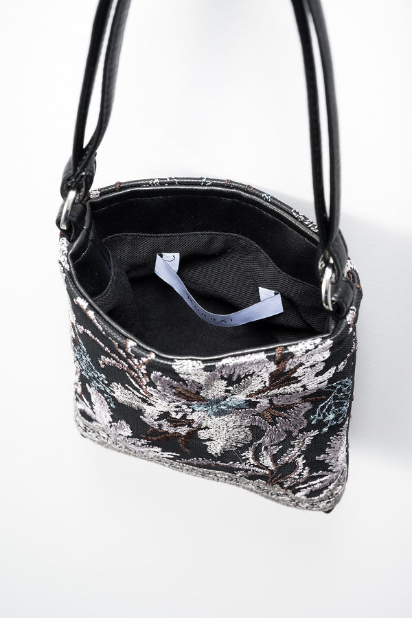 MURRAL Snow flower lace mini bag (Ice gray)