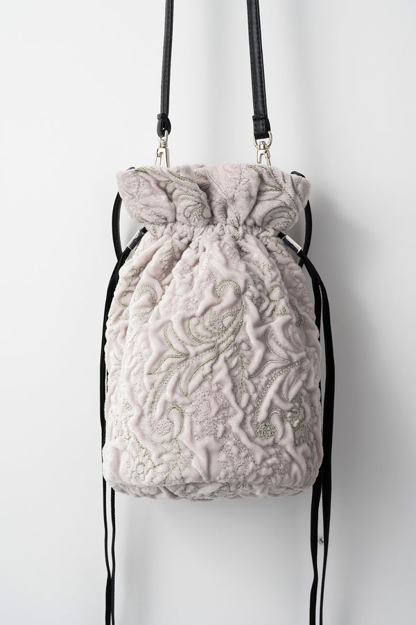 MURRAL Ice flower embroidery bag (Ivory)