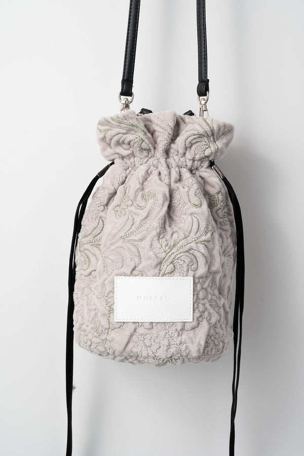 MURRAL Ice flower embroidery bag (Ivory)