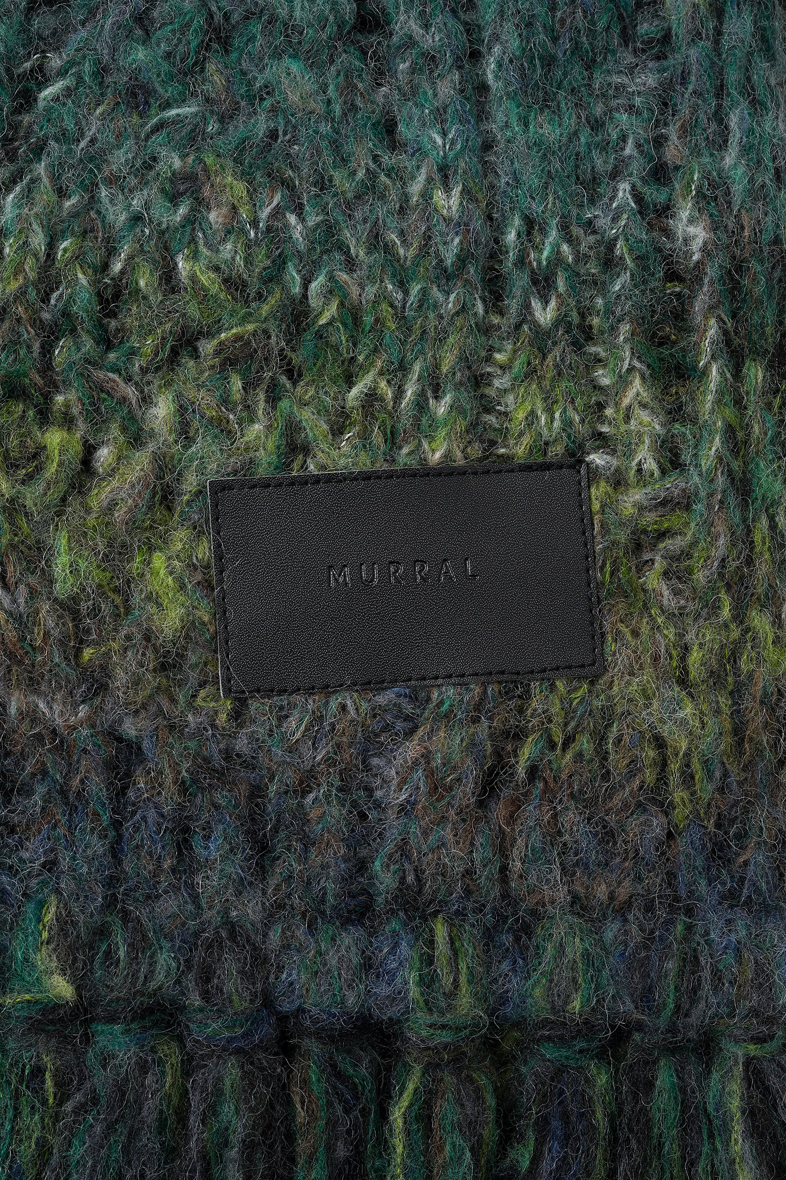 Hazy knit Scarf (Green)