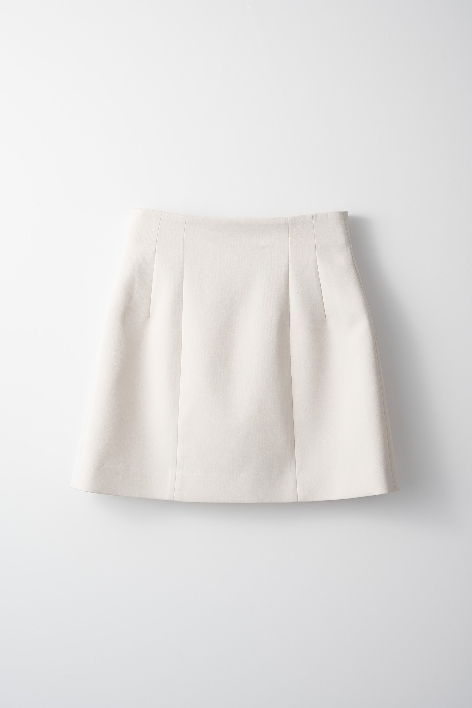 Monochrome wrapped skirt (White)