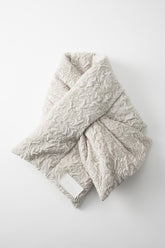 Ice flower embroidery Scarf (Ivory)