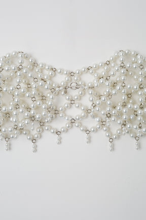 MURRALつけ襟 Snowcover pearl collar (White)-
