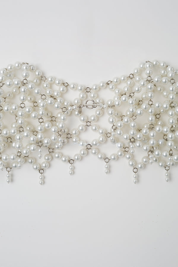 MURRAL Snow cover pearl collar (White)