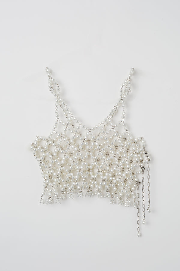 MURRAL Snow cover pearl bustier (White)