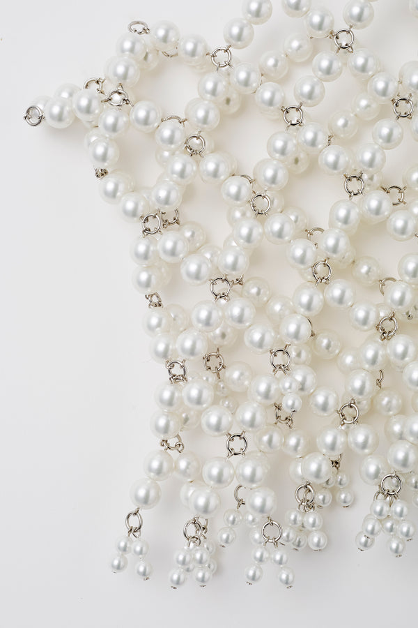 MURRAL Snow cover pearl bustier (White)