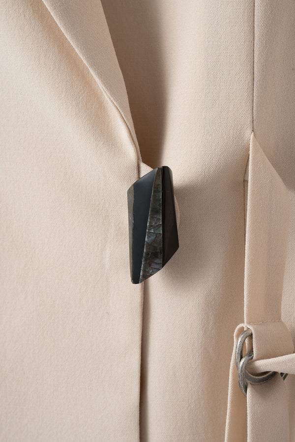 MURRAL Slit short sleeve jacket (Ivory)