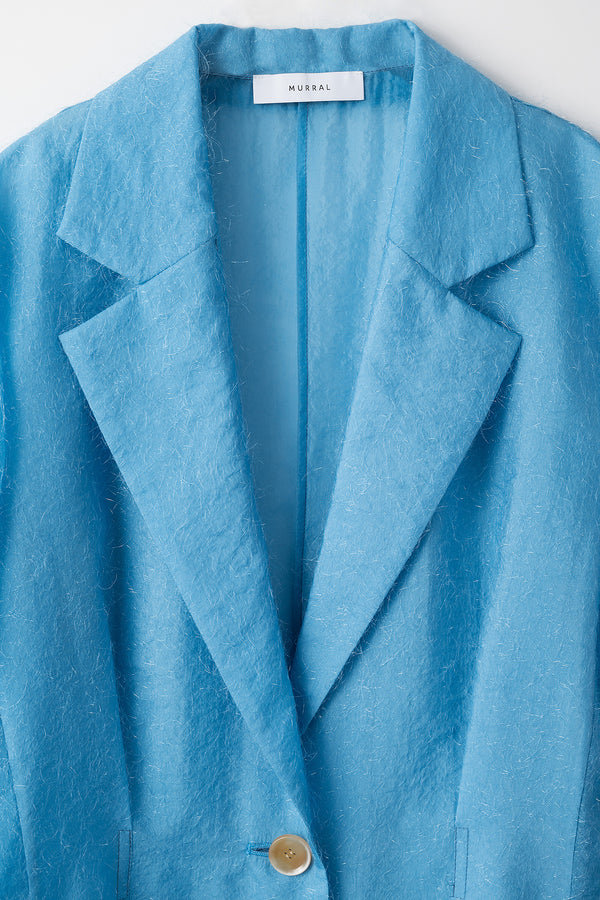 MURRAL Fluffy jacquard jacket (Light blue)