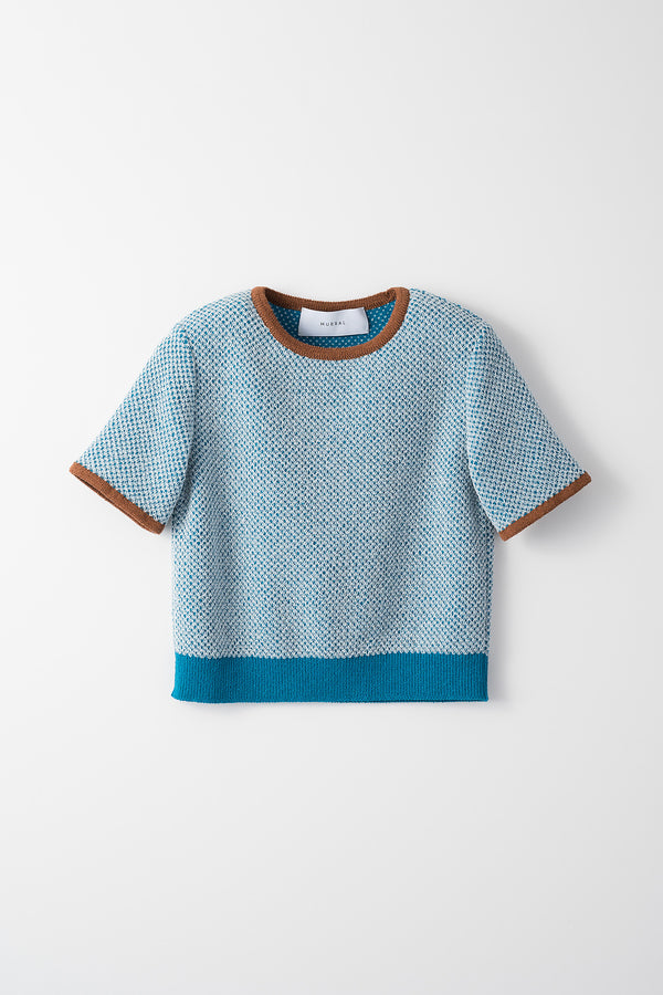 MURRAL Jelly knit top (Light blue)