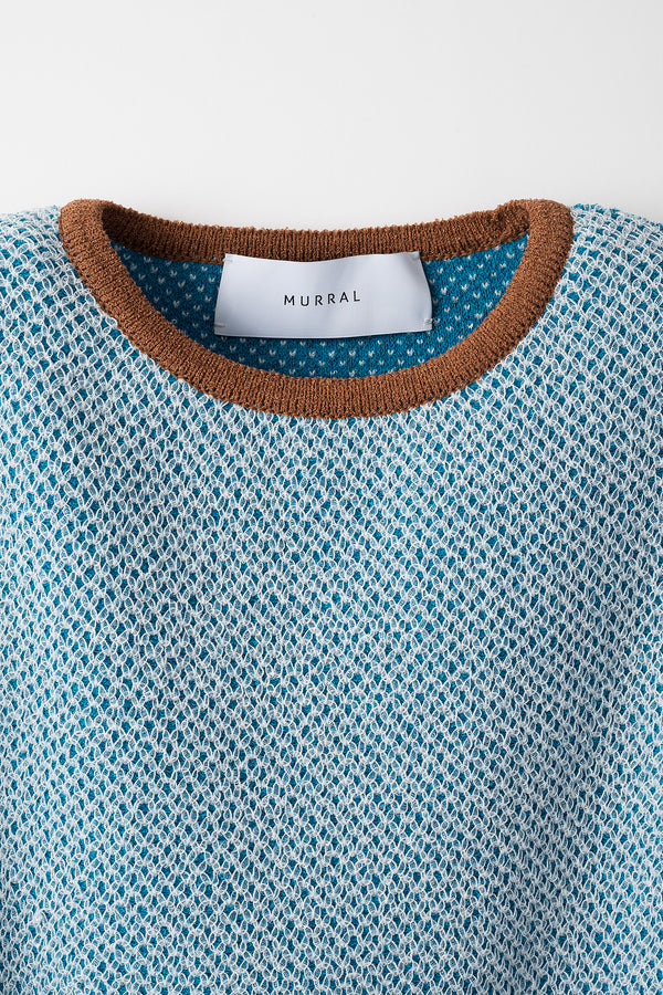 MURRAL Jelly knit top (Light blue)