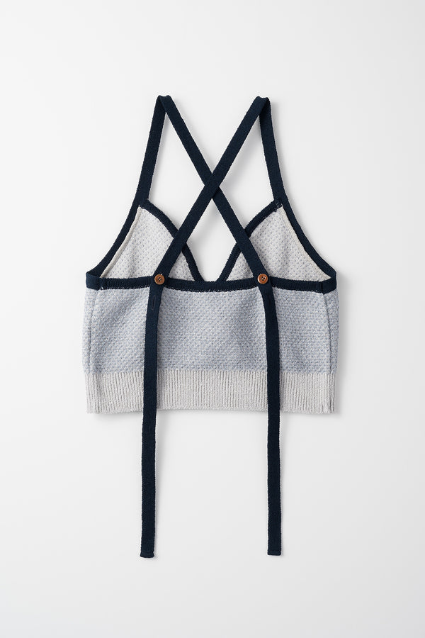 MURRAL Jelly knit bustier (Lavender gray)