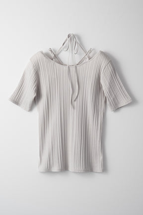 Ivy halfsleeve top (Light gray)