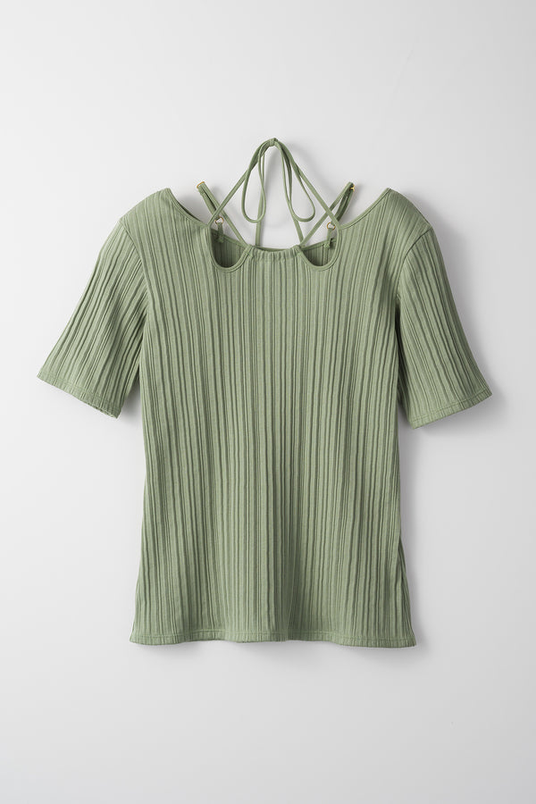 MURRAL Ivy halfsleeve top (Light green)
