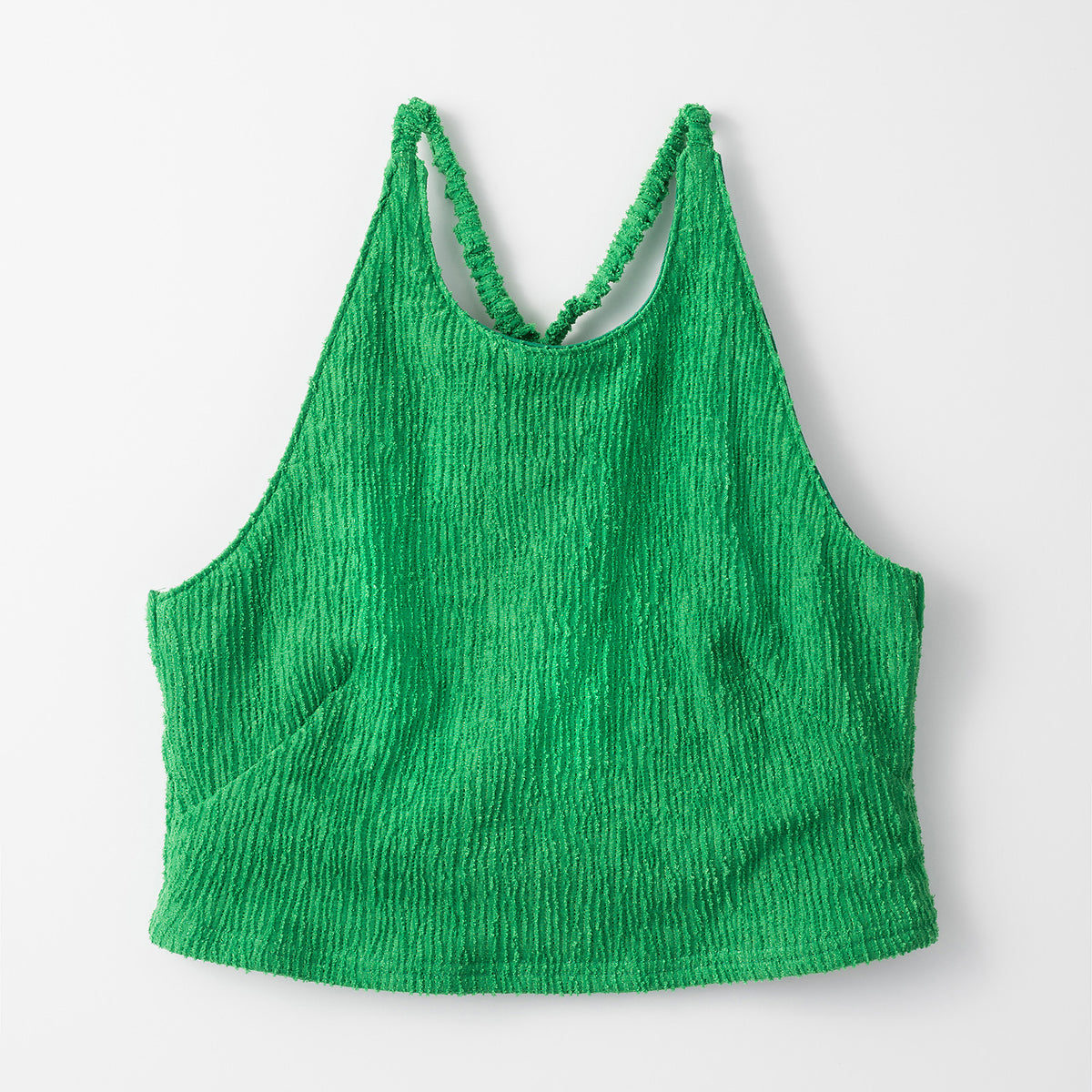 MURRAL - MURRAL ミューラル 23SS Unevenness tank クロップドトップス MU23SS-0603 グリーン 1 Unevenness tank (Green)
