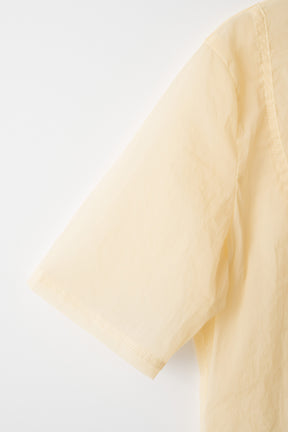Translucent short sleeve top (Beige)