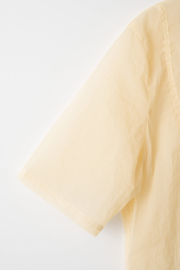 MURRAL Translucent short sleeve top (Beige)