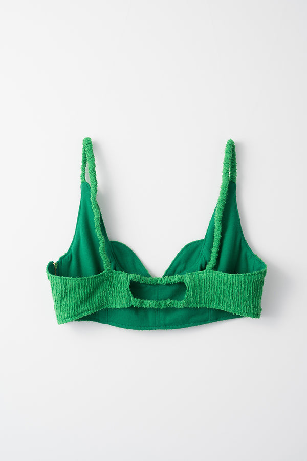 MURRAL Unevenness bra top (Green)