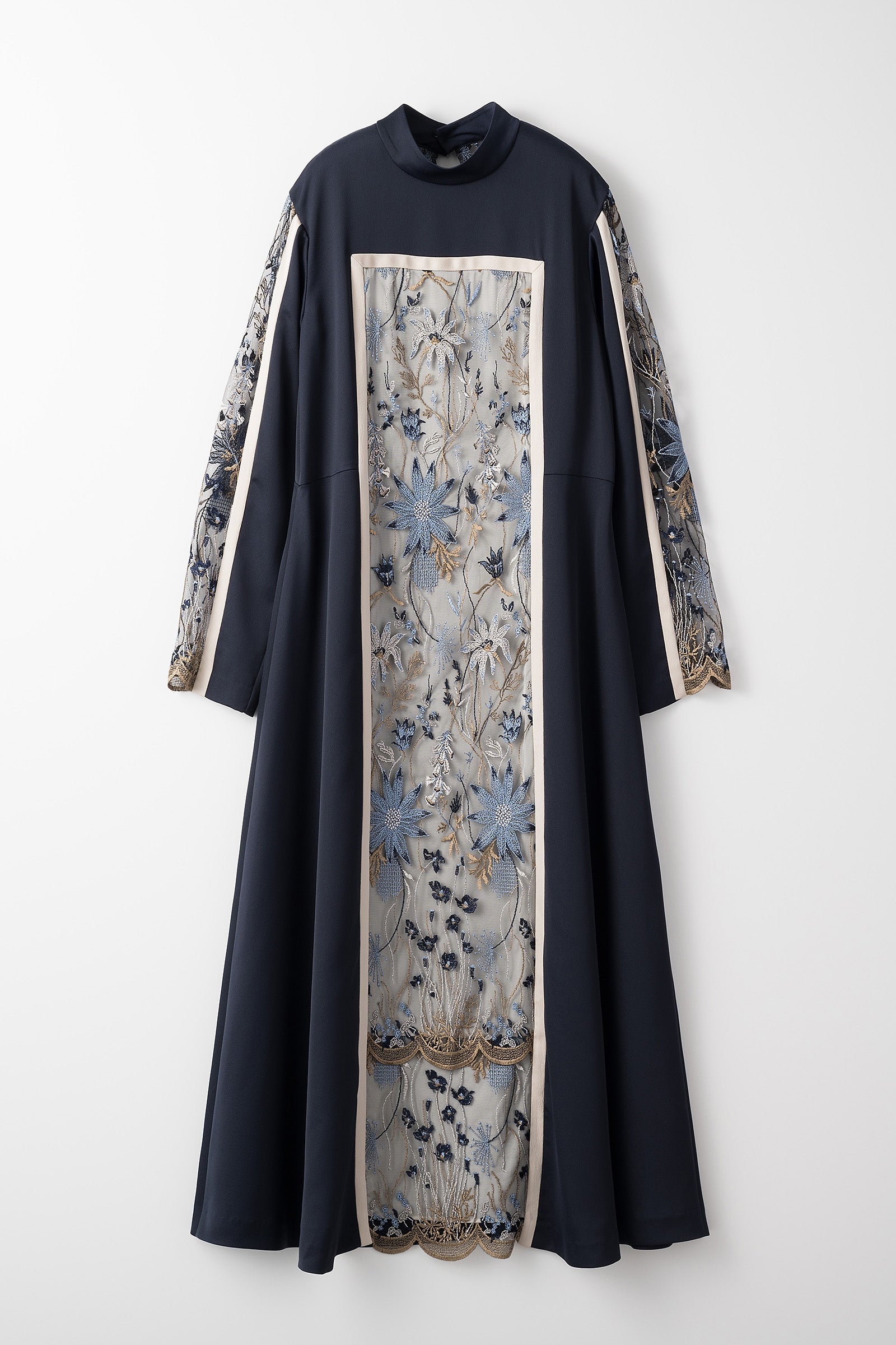 Framed flower dress (Navy) – MURRAL