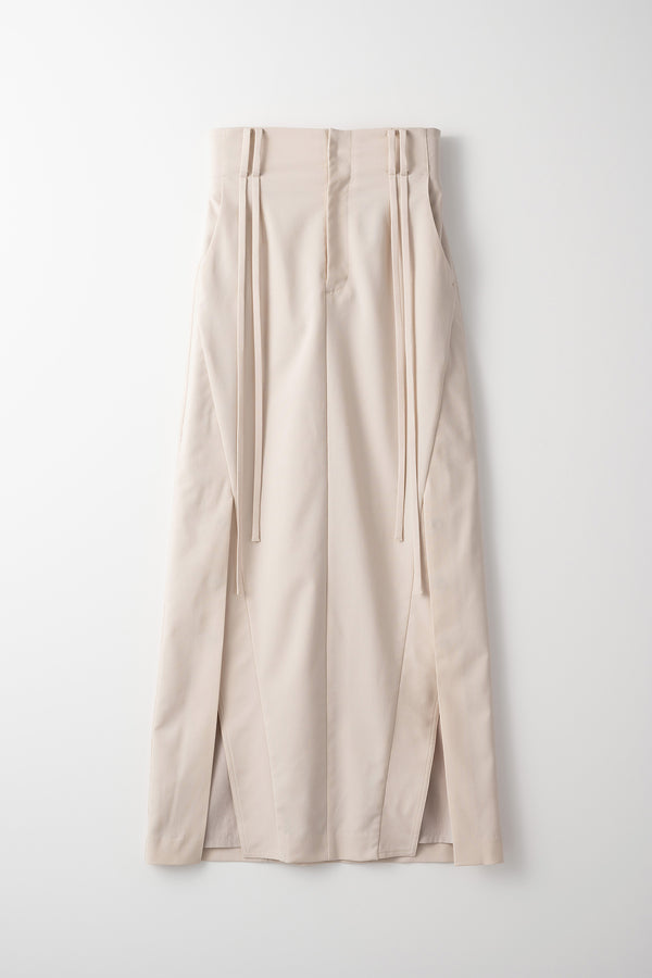 MURRAL Flow string slit skirt (Ivory)