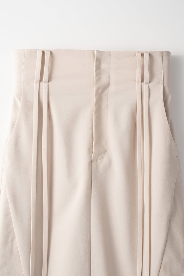 MURRAL Flow string slit skirt (Ivory)