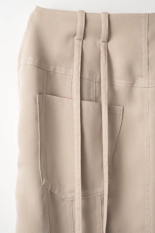 MURRAL Umbrella mermaid skirt (Beige)