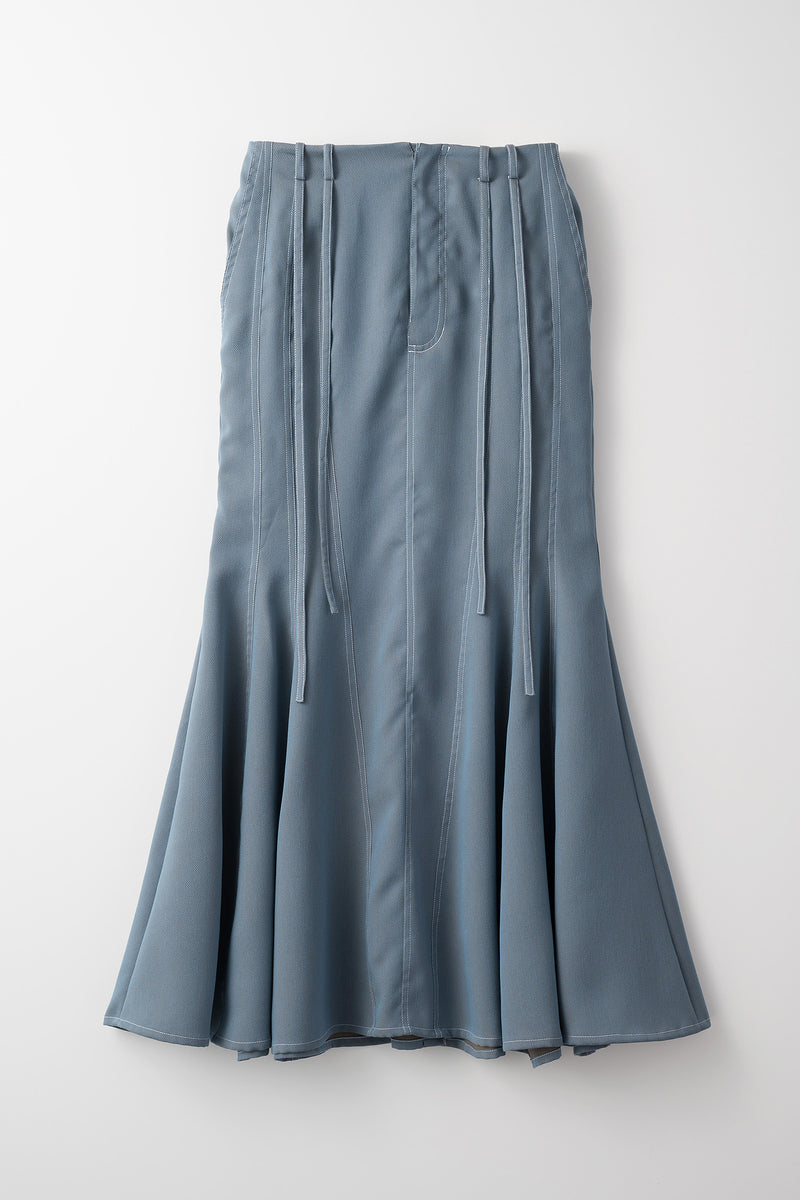 Umbrella mermaid skirt (Chambray blue)