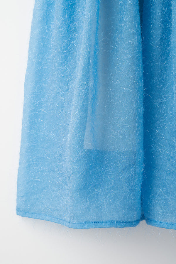 MURRAL Fluffy jacquard skirt (Light blue)