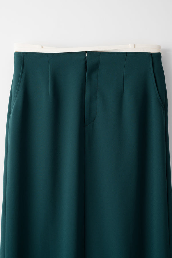 MURRAL String slit skirt (Green)