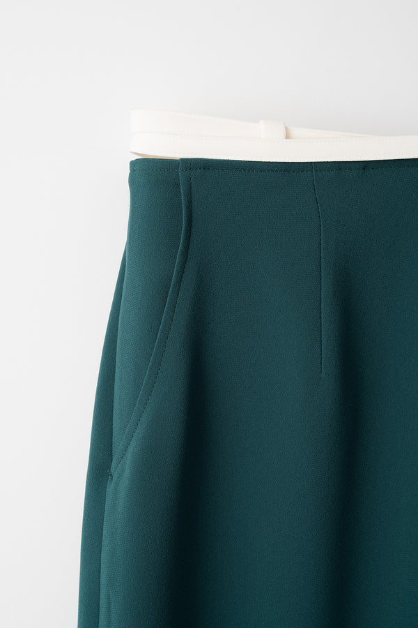 MURRAL String slit skirt (Green)