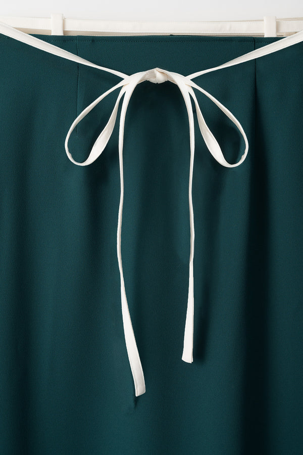 MURRAL String slit skirt (Green)