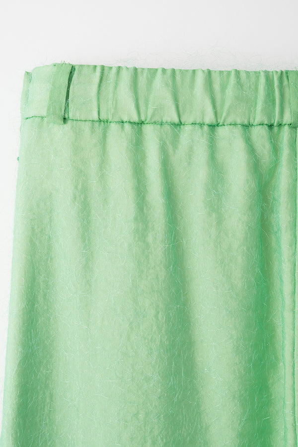 MURRAL Fluffy jacquard trousers (Light green)