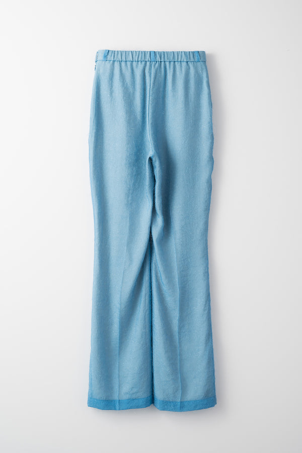 MURRAL Fluffy jacquard trousers (Light blue)