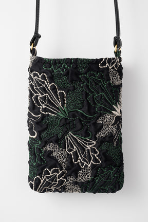 Quartz embroidery mini bag (Black)