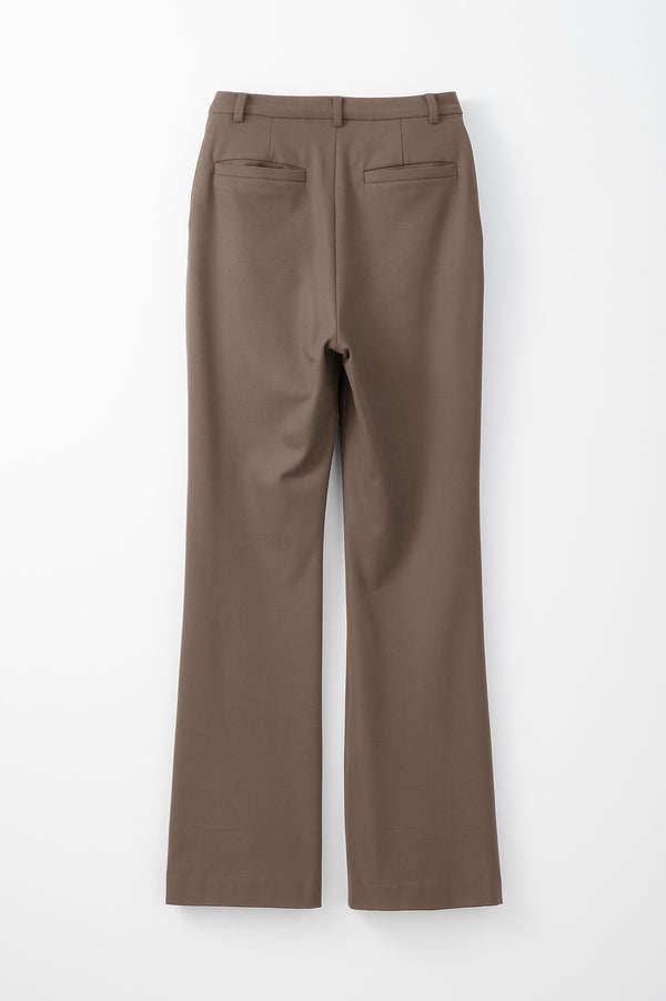 MURRAL Tucked flare trousers (Mocha)