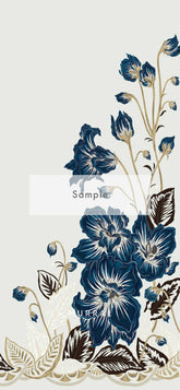 blue moment wall paper