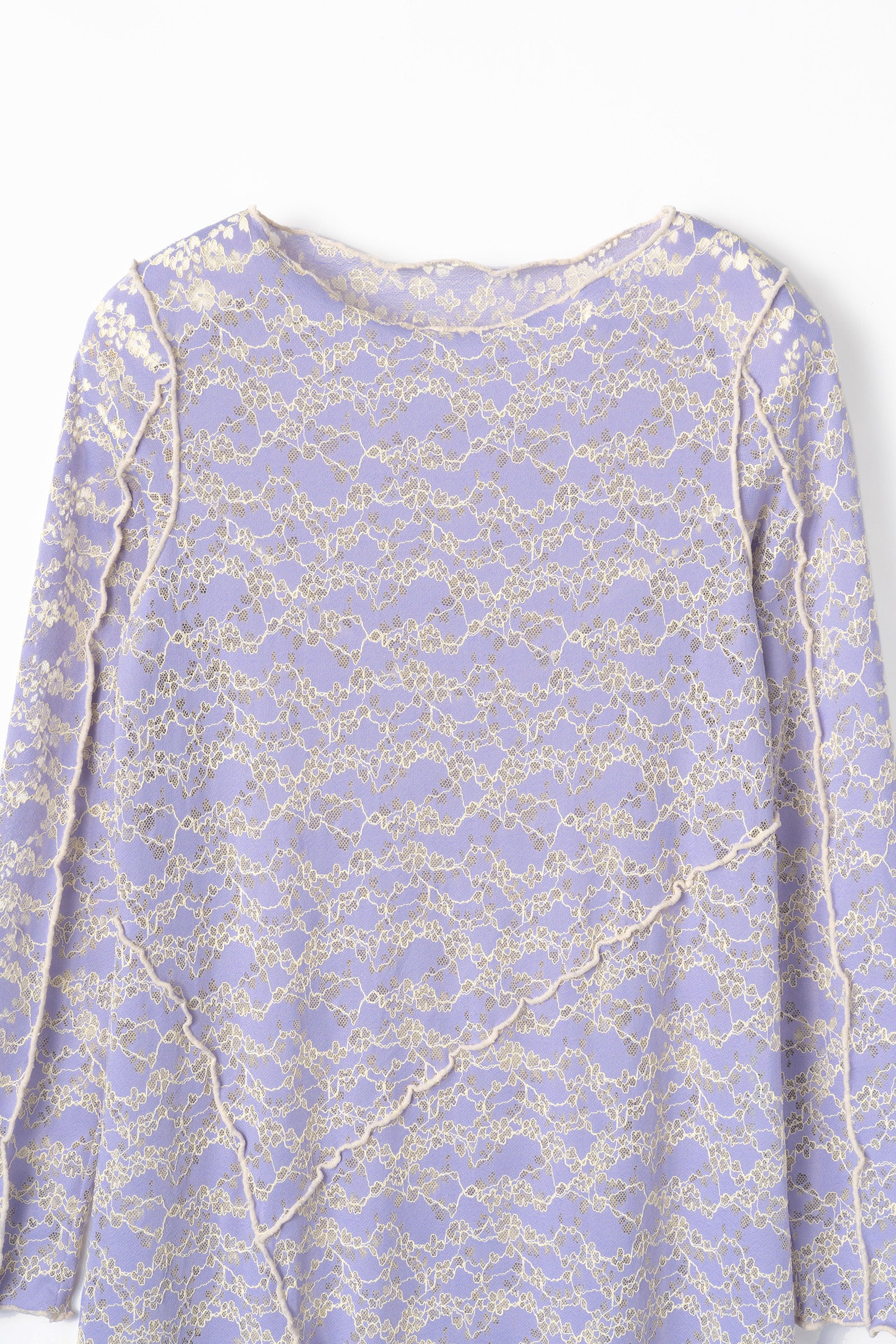 Long stretch lace dress (Purple)