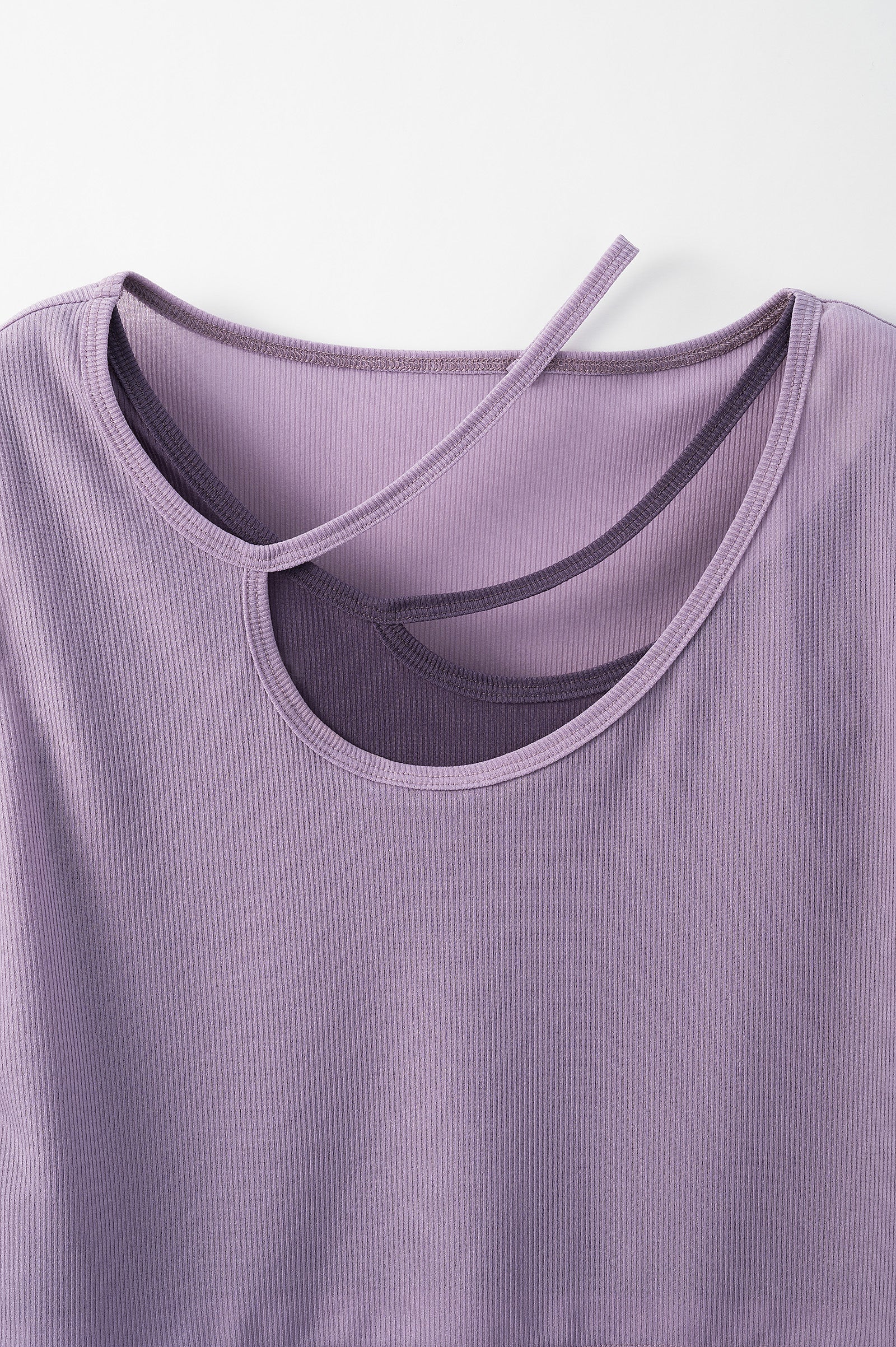 Sheer layered  top (Purple)