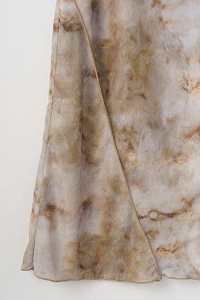 Limestone sheer dress (Beige)