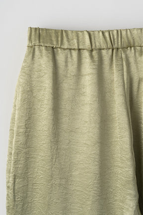 wrinkle wider trousers (light green)