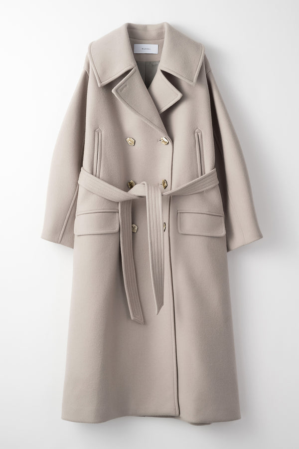 MURRAL Wool pea coat (Greige)